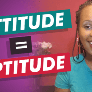 Summer shares a lesson learned from her memoir on developing an attitude for success.
